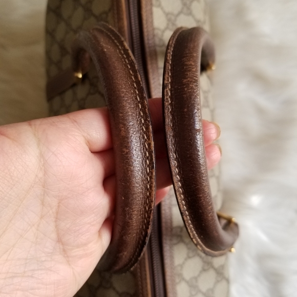 Gucci Vintage Supreme Coated Canvas Boston Bag - Picture 7 of 14